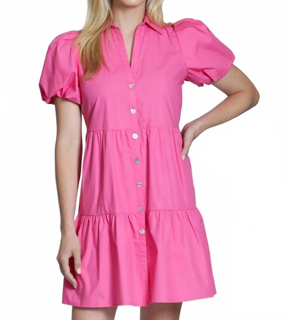 NEW APNY women's tiered dress in pink